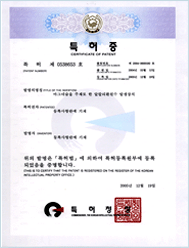 Patent registration NO. 0538653 Magnesium-based alkaline-reduced water maker